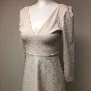 *w/ tags* URBAN OUTFITTERS V-neck Ivory Dress